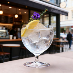 日式 复古酒杯特饮杯特调杯 矮脚冰球杯矮脚水滴杯心形鸡尾酒杯个性