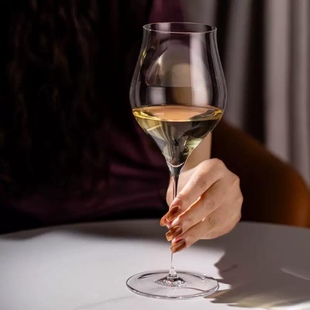 水晶高脚反口特调咖啡杯水晶玻璃杯白葡萄酒杯红酒杯创意鸡尾酒杯