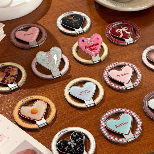 彩色爱心蝴蝶结磁吸支架Magsafe