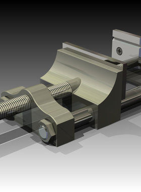 钻床用平虎钳设计图纸 inventor格式三维图纸 PDF平面图
