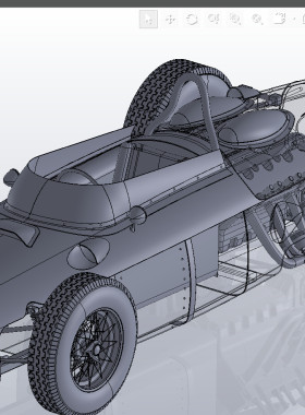 德国法拉利迪诺合金汽车模型3D图纸 Solidworks设计