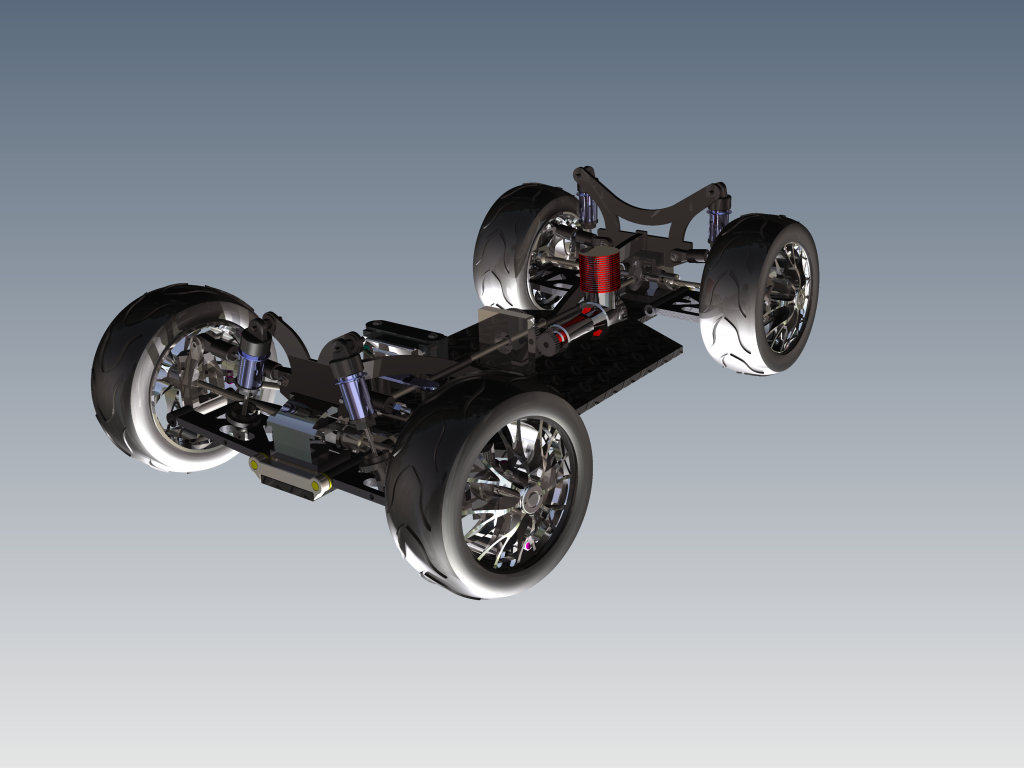 rc遥控车coche三维建模图纸 inventor设计