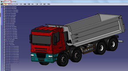 微型版泰脱拉Tatra 8X8卡车图纸 SolidEdge设计 stp格式 太拖拉