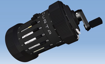 手持机械式计算器Curta三维建模图纸(Dammers版) STP格式