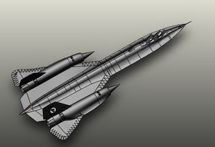 SR-71 Blackbird黑鸟侦察机三维建模图纸 solidworks设计