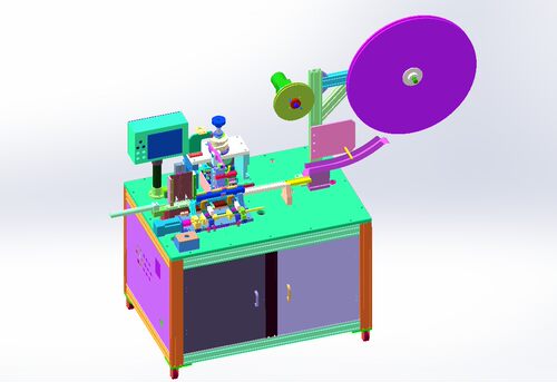 弹夹式自动植PIN机、凸轮式自动植PIN设备3D模型 Solidworks设计
