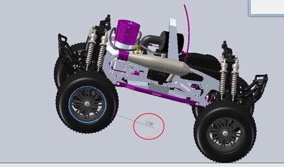 大脚遥控车HPI Savage图纸 RC遥控车模SolidWorks设计