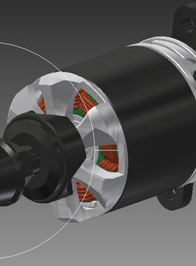 Tiger Motor MT2216 多旋翼外转子无刷电机3D图纸 Inventor设计