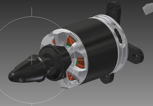 Tiger Motor MT2216 多旋翼外转子无刷电机3D图纸 Inventor设计