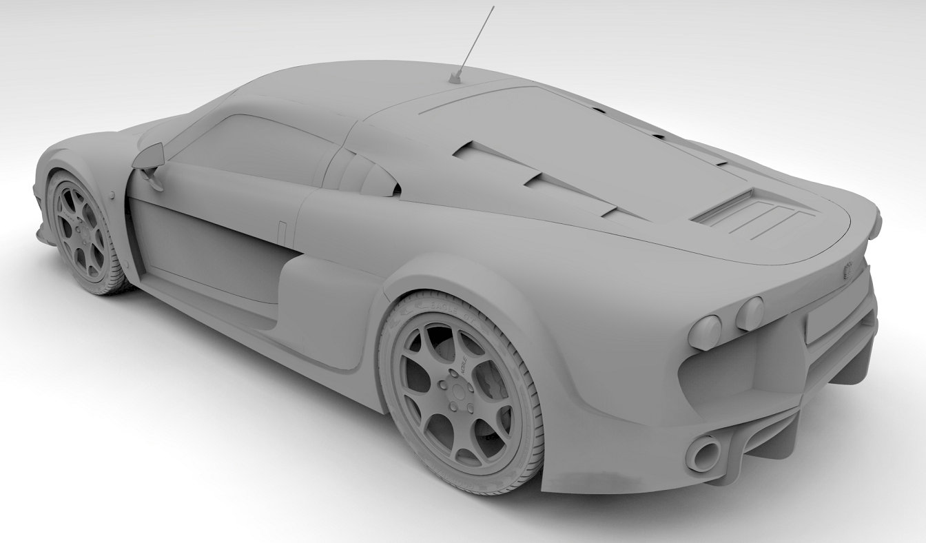 英国跑车诺铂Noble m600模型设计图纸 step和ksp格式