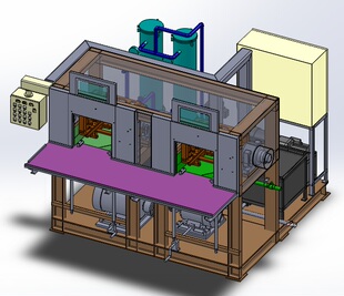 重型旋压排水机3D模型图纸 STEP格式