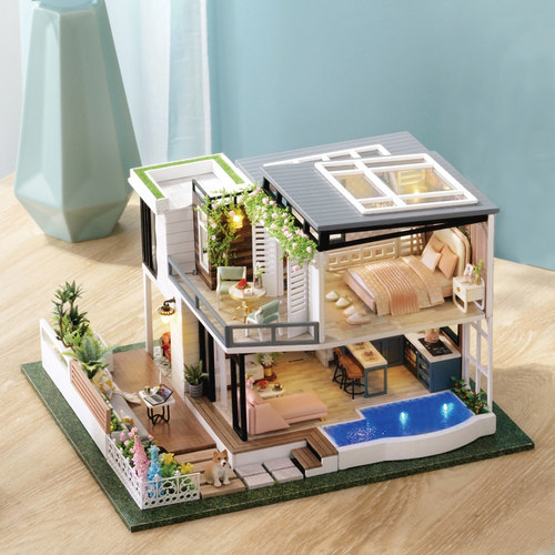西溪小居手工制作玩具屋 智趣屋DIY小屋3d立体拼图拼装模型14岁上