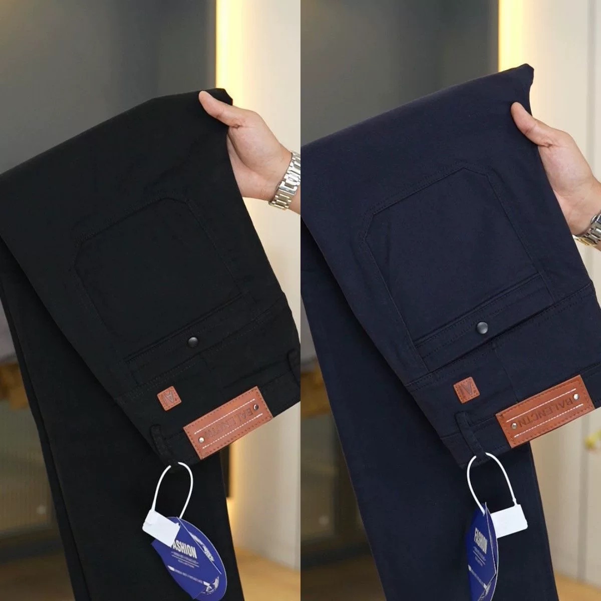 休闲裤秋冬季韩版修身商务休闲男士小脚裤弹力裤子西裤男黑色长裤