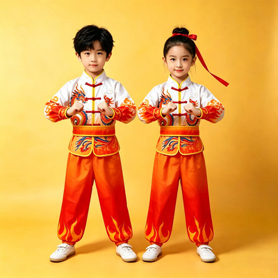 儿童武术服中国风练功服演出服装