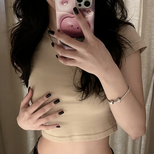可拆卸手工穿戴甲高级黑假指甲贴片穿戴美甲欧美日系纯色绝美显白