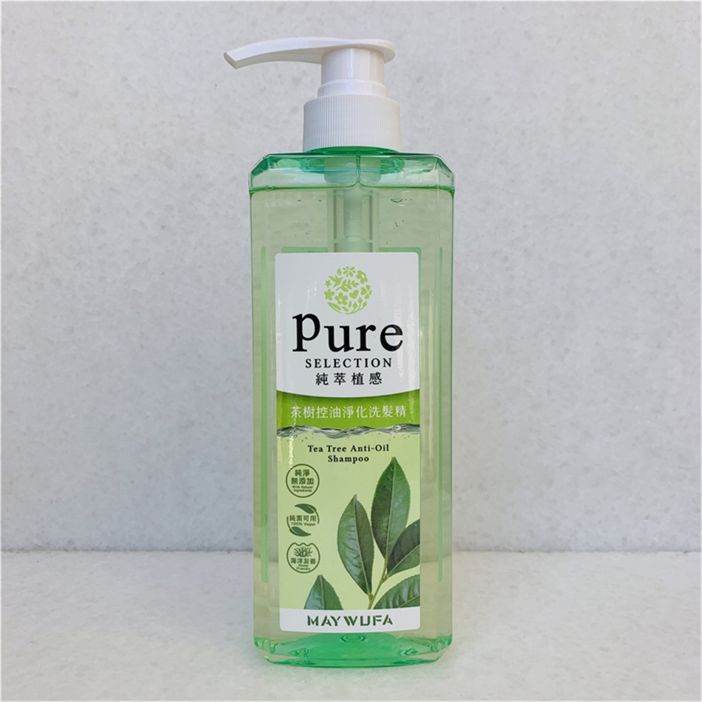 台湾原装美吾发纯粹植感强健养发控油洗发精去屑冰凉洗发水易冲洗