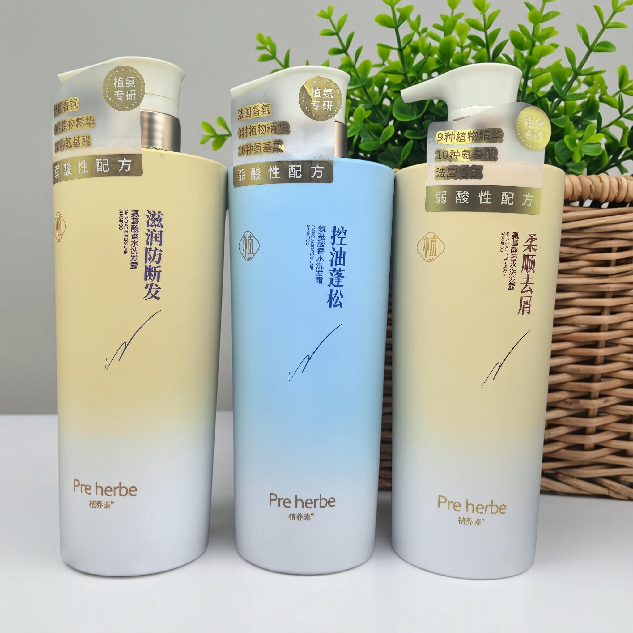 植养素氨基酸香水洗发水焗油修护去屑止痒滋润控油洗发露持久留香