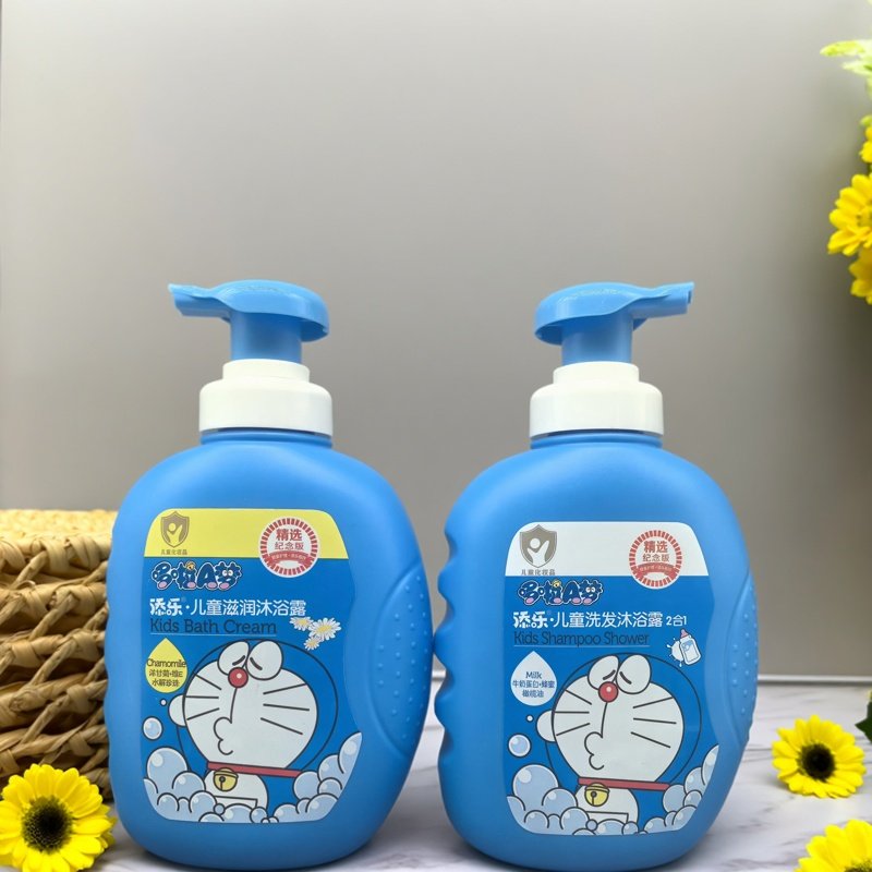 添乐哆啦A梦儿童洗发水沐浴露二合一宝宝3-6-12岁洗护正品专用