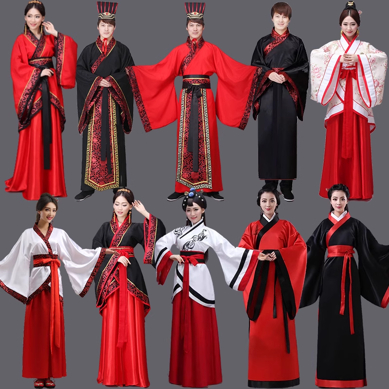 古装男女汉服商鞅变法徒木立信服装古代舞台剧大臣礼仪演出表演服