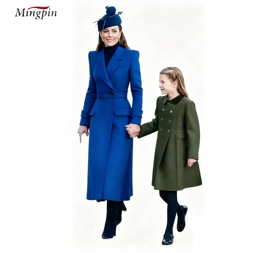 秋冬新款气质知性西装羊绒大衣女