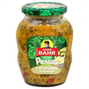 俄罗斯芥末酸辣黄瓜酱350克蔬菜罐头