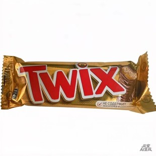 俄罗斯巧克力棒TWIX焦糖夹心55克