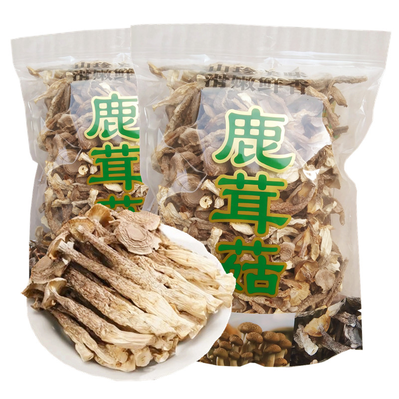 鹿茸菇干货鹿茸菌脆脆菇商用蘑菇