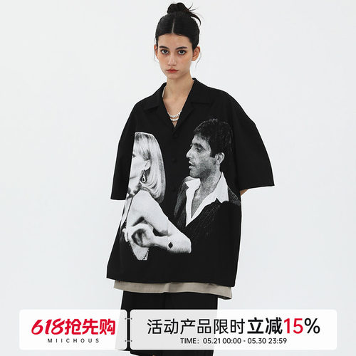 MIICHOUS优雅整洁短袖衬衫
