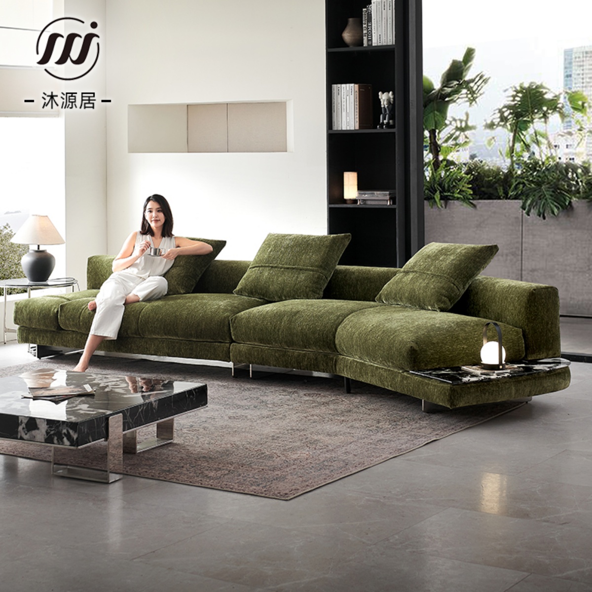 爆款雪尼尔天际线沙发来了