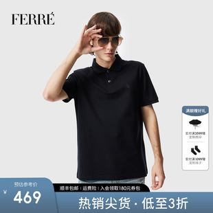 纯色商务POLO衫 新款 Ferre费雷男装 夏季 821E262090 男士 短袖