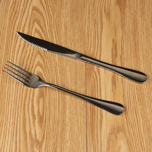 加厚不锈钢牛排刀叉 西餐餐具刀叉套装 牛排刀叉勺两件套三件全套
