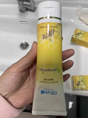atom美天然蜂蜜蜂胶牙膏200g韩国艾多美牙膏蜂胶清新口气官网正品