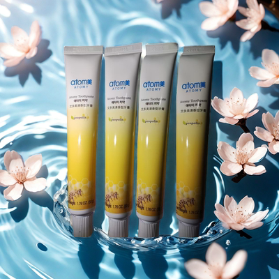 atom美天然蜂蜜蜂胶牙膏200g韩国艾多美牙膏蜂胶清新口气官网正品