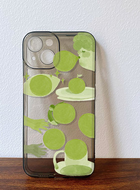 绿色春意iPhone11/12/13/14plus苹果15/16promax手机壳vivox90s18华为p70mate60小米OPPOr13荣耀一加ace3适用