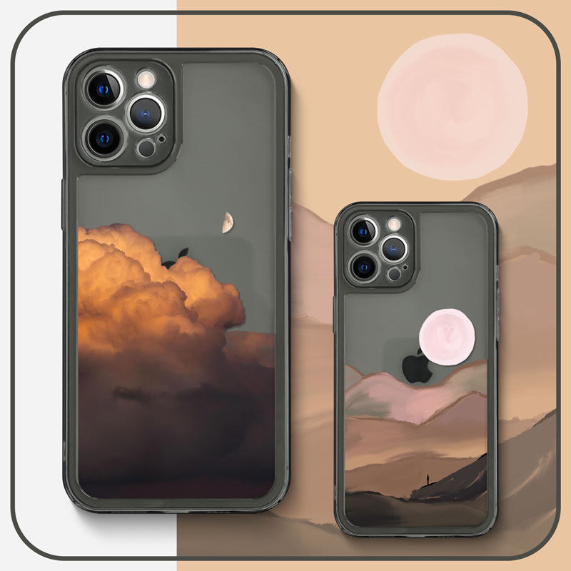 Ốp điện thoại tối giản dành cho iphone 14plus huawei p60 redmi vivo iqoo11 xiaomi 12oppo reno 8 honor 90 ốp điện thoại cạnh thẳng iphone 15promax