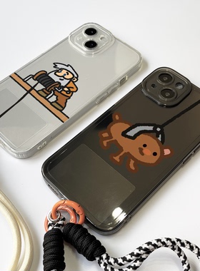 黄金矿工适用iPhone17苹果16promax华为p80mate70小米17红米note15卡通OPPOfindx9vivox300mini手机壳荣耀400