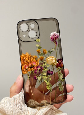 简约花朵iPhone17promax苹果16手机壳15plus适用vivox200S19华为p80软OPPOReno14小米13红米k80荣耀ace5pro女