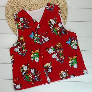 宝宝棉马甲裁片半成品婴幼儿童手工唐装衣皮冬季布料柔软细条绒