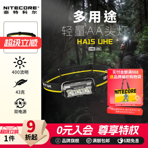 户外头灯奈特科尔HA15UHE多用途