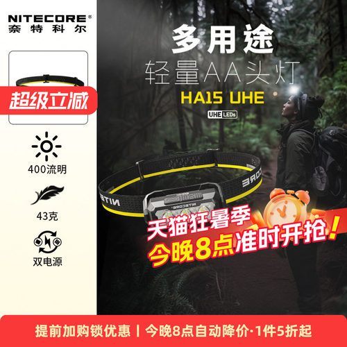 户外头灯奈特科尔HA15UHE多用途