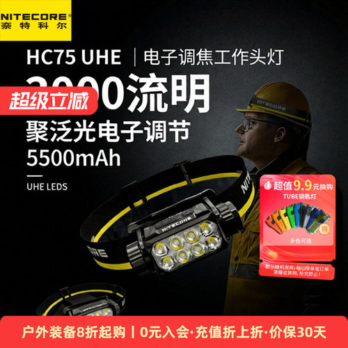 NITECORE户外工作头灯强光超亮
