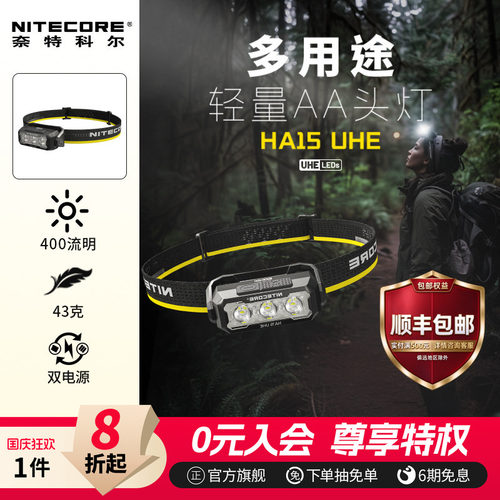 户外头灯奈特科尔HA15UHE多用途
