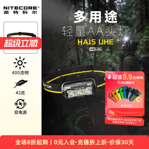 户外头灯奈特科尔HA15UHE多用途