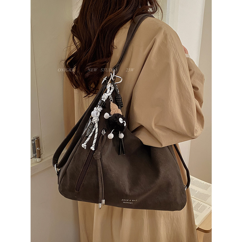 大容量通勤双肩包包女2025新款秋冬单肩包复古小众时尚三用托特包,箱包皮具/热销女包/男包,通用款女包,淘宝优惠券,粉丝福利购,淘宝优惠卷