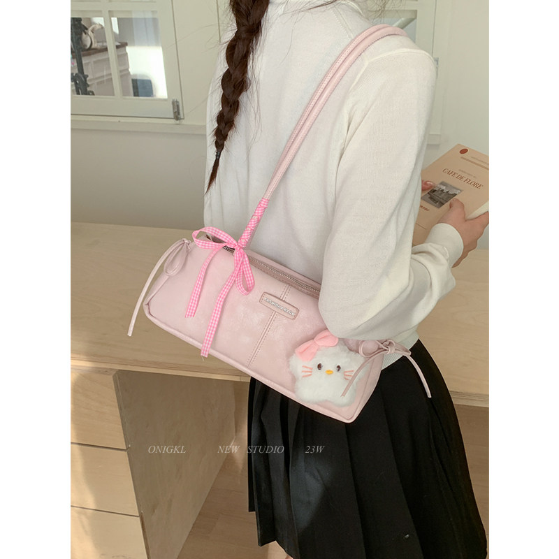 韩系小众粉色腋下包包女2025新款秋冬单肩包高级感百搭时尚手拎包,箱包皮具/热销女包/男包,通用款女包,淘宝优惠券,粉丝福利购,淘宝优惠卷