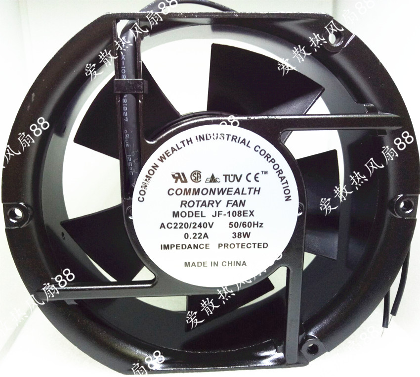 全新正品 COMMONWEALTH JF-108EX AC220/240V 0.22A 17cm散热风扇