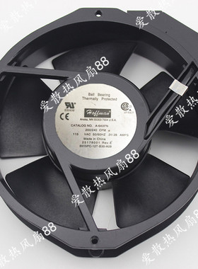 正品HOFFMAN A-6AXFN 5915PC-12T-B30-A09 115V风机17238散热风扇