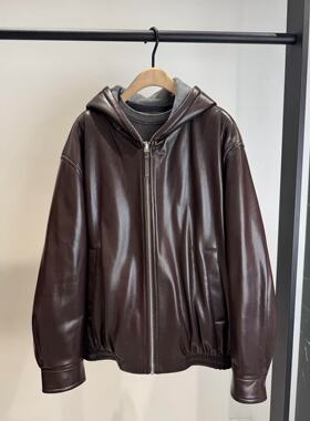 【active系列】正品外套2026春新品双面可穿素皮针织MBF1COT004