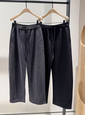 【acti系列】正品卫裤2025冬新品绵羊毛毛呢弯刀裤MBE4PAT016