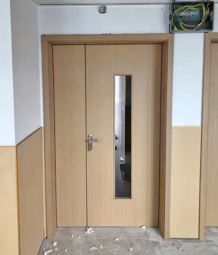 WPC木塑门树脂门防水门原木色室内门医院门现代简约时尚套装门